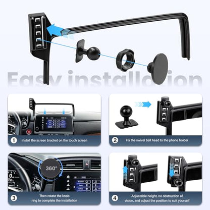 Car Phone Holder Compatible with Honda CRV 2017-2022 Accessories 5/7-inch Screen Fixed Clip, Magnet Cell Phone Mount - size: compatible with Honda CRV 2017-2022