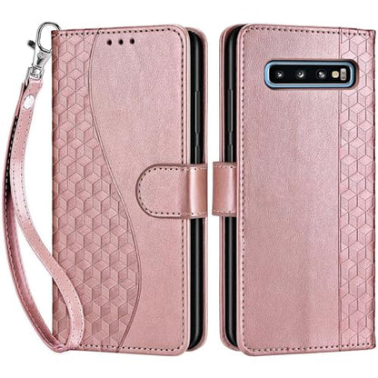 for Samsung Galaxy S10 Wallet case, Rose Gold | 3 Card Holders, Kickstand, Shockproof TPU Shell, PU Leather, Magnetic Closure, Protective Flip Folio Cover, Women - color: 5