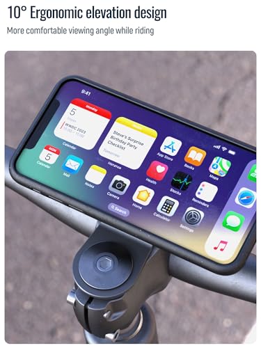 Bike Phone Mount,Mountain Bicycle Handlebar Cell Holder,Fit Round Stem Cap - color: 【1st Gen】Stem Mount-Black