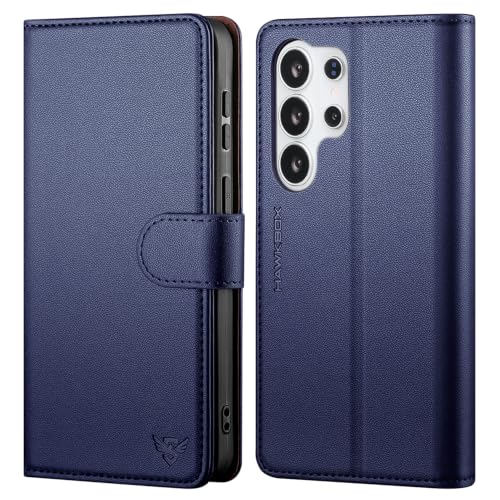 Compatible with Samsung Galaxy S26 Ultra Case Wallet with Card Holder [4 Card Slot] Women Men,RFID Blocking PU Leather Phone Case Flip Protector Cover Credit Card Slot Kickstand,Dark Blue - color: Dark Blue, size: Samsung Galaxy S26 Ultra - 6.9"