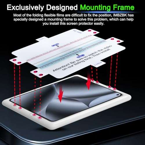 IMBZBK 9 in 1 Screen Protector for Google Pixel 10 Pro Fold, 3+3+3 Pack - color: Pixel 10 Pro Fold-Transparent