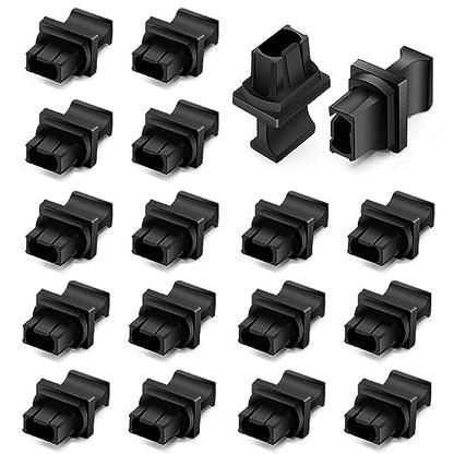 QSFP Dust Cover 40G QSFP+ 100G QSFP28 Fiber Optic Dust Caps Suitable for MPO or MTP Optical Module Port,Black Silicone, 50pcs - size: For 50pcs, style: For QSFP+ QSFP28 MPO or MTP