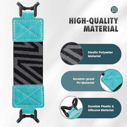 MoKo Security Hand-Strap for 6-8" Kindle eReaders Fire Tablets, Turquoise - color: 1-l-turquoise, style: Patterned Strap