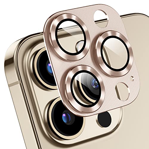 Korecase 2 Pack for iPhone 13 Pro/13 Pro Max Camera Lens Protector, Gold - color: Gold