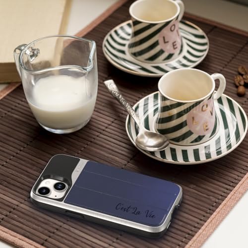 VENA vCommute VN2271VE Personalized Wallet Case for iPhone 15 Plus/14 Plus | Custom Engraved, Customized Name, Leather, Card Holder, Kickstand, Drop Protection, Compatible with iPhone 15 Plus, 14 Plus - color: Text Custom, size: iPhone 15 Plus / 14 Plus