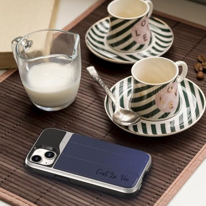 VENA vCommute VN2271VE Personalized Wallet Case for iPhone 15 Plus/14 Plus | Custom Engraved, Customized Name, Leather, Card Holder, Kickstand, Drop Protection, Compatible with iPhone 15 Plus, 14 Plus - color: Text Custom, size: iPhone 15 Plus / 14 Plus