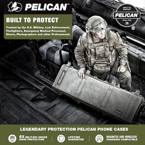 Pelican Voyager Samsung Galaxy S26 Case - Rugged Phone Case - Black | Magnetic & Wireless Charging Case with 24ft Military-Grade Drop Protection & Belt Clip Holster for Samsung Galaxy S26 - color: Voyager Black, size: Samsung Galaxy S26