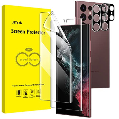 JETech TPU Screen Protector for Samsung Galaxy S22 Ultra, 2+2 Pack - size: Galaxy S22 Ultra