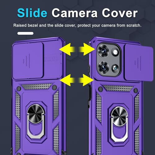 for Moto G Power 5G 2026/2025 Case Built in Slide Camera Cover Purple - color: Purple, size: Moto G Power 5G(2025)
