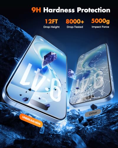 UNBREAKcable iPhone 17 Full-Coverage Screen Protector - 3 Pack - size: iPhone 17