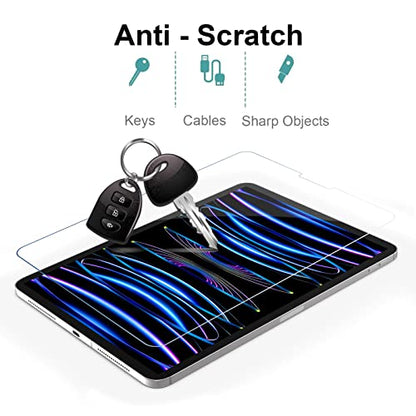 Gerutek 2-Pack Screen Protector for iPad Pro 11 inch (2022/2021/2020/2018),Tempered Glass iPad Air 5th /Air 4th Gen [Bubble-Free][Ultra Clear] [Anti Scratch] Compatible with Face ID/Apple Pencil - size: ipad air 5/air 4/iPad pro 11