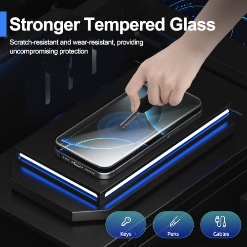 Ailun Screen Protector + Camera Lens Protector for iPhone 16 Pro, 3+3 Pack