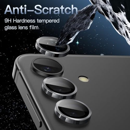 JETech Camera Lens Protector for Samsung Galaxy S24 Plus, Onyx Black, 1 Set - color: Onyx Black