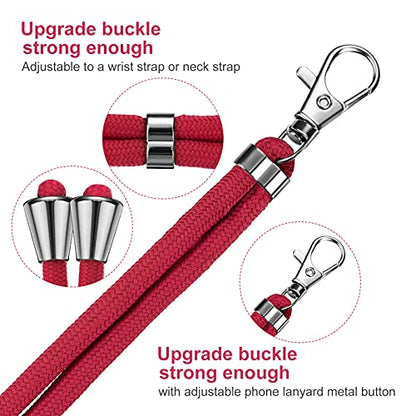 Weewooday 4 Pcs Phone Lanyard Crossbody Phone Strap, Vibrant Color Series - color: Vibrant Color Series