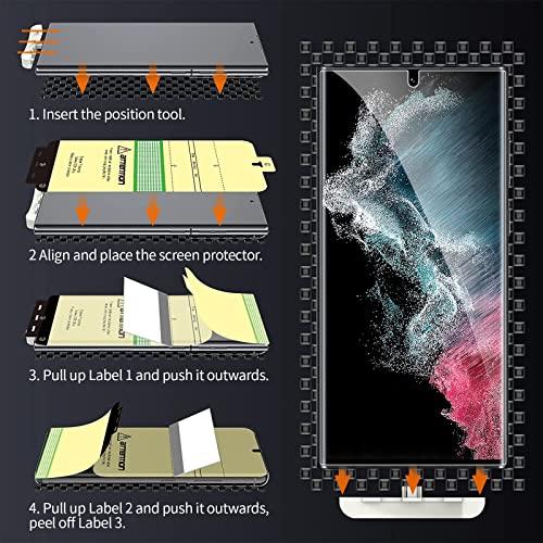 3 Pack for Samsung Galaxy S22 Ultra Self-Healing Screen Protector - size: Galaxy S22 Ultra