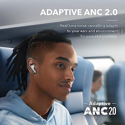 Soundcore by Anker Liberty 4 NC Wireless Earbuds - color: Clear White