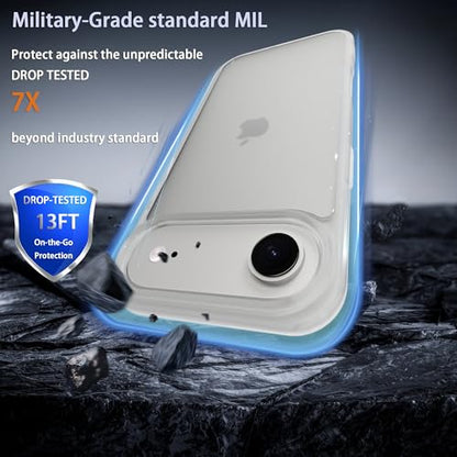 for iPhone 17 Air Case Translucent Matte Phone Cover, [10 FT Military Grade Drop Protection] Slim Durable Shockproof Protective Bumper (Frosted White, 17 AIR) - color: Frosted White, size: iPhone 17 Air