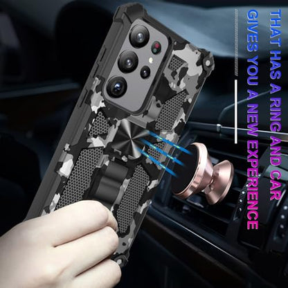 for Samsung Galaxy S26 Ultra Case Camo Phone Case, Black - color: Black, size: Samsung Galaxy S26 Ultra 5G