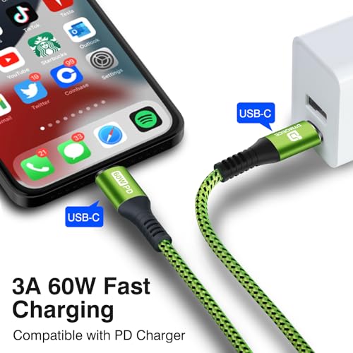 USB C to USB C Cable 60W Fast Charging C Cord 5Pack 6FT