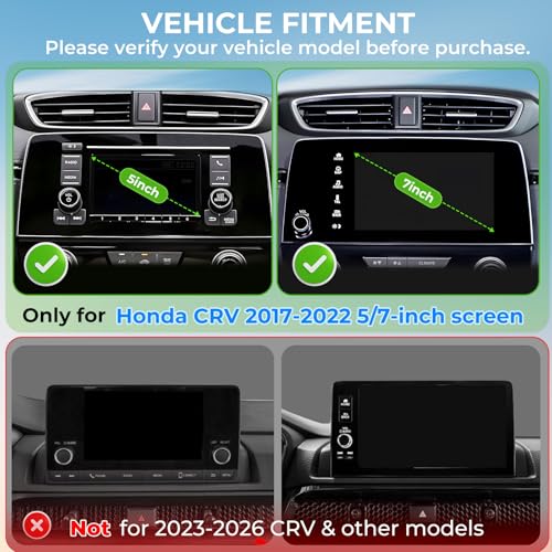 Car Phone Holder for Honda CRV CR-V 2022 2021 2020 2019 2018 2017 (Only for 5/7-Inch Screen) 360° Rotation Magnetic Cell Phone Mount, Compatible with Magsafe, Does Not Affect Air Vent - size: Fit for 2017-2022 CRV, 5/7-Inch