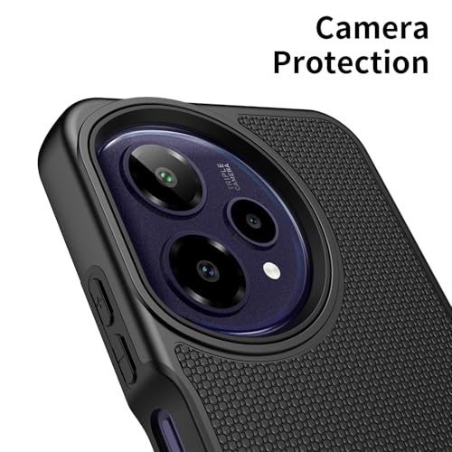 for Cricket Icon Plus 2026 (Plus Version Only) /AT&T Verge 2 Case with Tempered Glass Screen Protector,Dual Layer Heavy Duty Shockproof Protection (Black) - color: Black