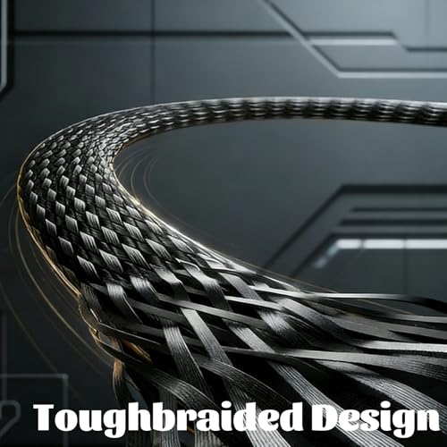 240w Braided Fast Charging Cable with Built-In Phone Stand,Invisible Stand Charging Cable,2026 New Foldable Durable USB-C Cord,90 Degree USB C Cable Right Angle Multi-functional Charger Cord (1)