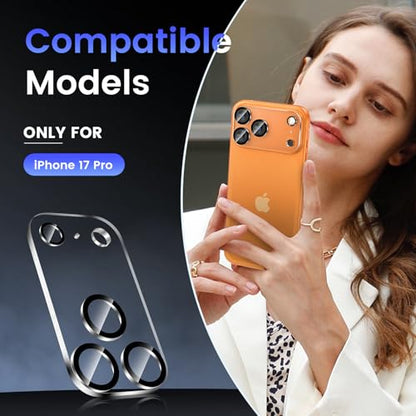 Tensea 3Pcs for iPhone 17 Pro Camera Lens Protector - size: for iPhone 17 Pro