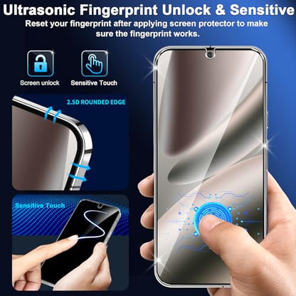 letosan 3 Pack for Google Pixel 10 Pro XL Screen Protector Tempered Glass + 3 Pack Camera Lens Protector, Military Grade Shatterproof, 9H Hardness, Fingerprint Unlock,Case Friendly 6.8 Inch - size: Pixel 10 Pro XL-6.8 Inch