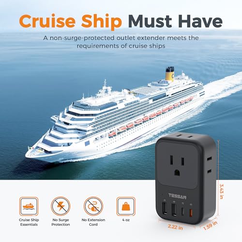 TESSAN USB C Charger Block 20W PD, Fast Charging Adapter with Foldable Plug - color: Black, size: 2 USB-C/A