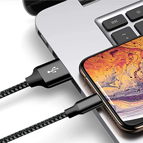cugunu USB to Lightning Cable, 5 Pack Fast iPhone Charger Cord (BlackGray) - color: Black Gray, style: USB-A to L