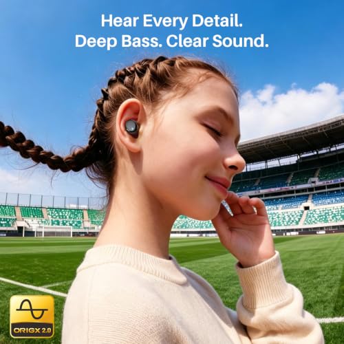 TOZO T6 Wireless Earbuds Bluetooth 5.3 Stereo Sound in Ear Headphones - color: Dark Black