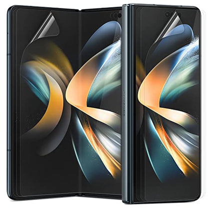 [3+3] for Samsung Galaxy Z Fold 3, Clear TPU+EPU Screen Protector [3 Pack Inside + 3 Pack Front] HD Clarity for Ultimate Protection, Self-Healing, Easy Installation with Alignment Jig - size: Galaxy Z Fold 3
