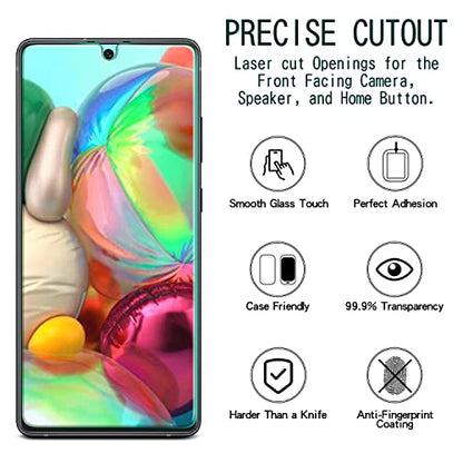 KAREEN 2 Pack Screen Protector for Samsung Galaxy A71, A71 5G, A71 5G UW - size: [Regular]Samsung A71