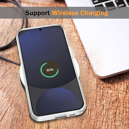 TENOC Phone Case for Samsung Galaxy S24 FE, Clear Case Shockproof Protective Bumper Slim Cover - color: Clear, size: S24 FE