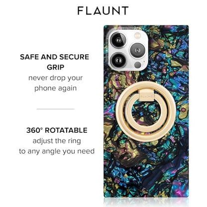 Flaunt MagSafe Phone Ring Holder and Stand - Magnetic Phone Grip - Gold - color: Gold