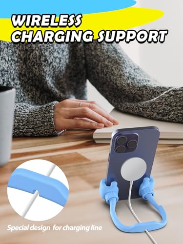 Stocking Stuffers for Teen Boys Girls Kids Christmas Thumbs Up Phone Holder - color: Macaron Blue