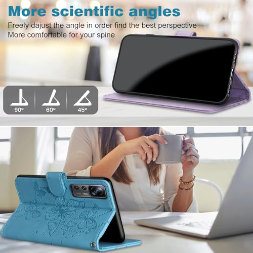 Case Wallet for Motorola Moto G Power 2025/ G Power 2026, Light Blue | RFID Blocking, 3 Card Holder Stand, Shockproof TPU Shell, PU Leather Magnetic Closure, 6.8-inch - color: Light Blue
