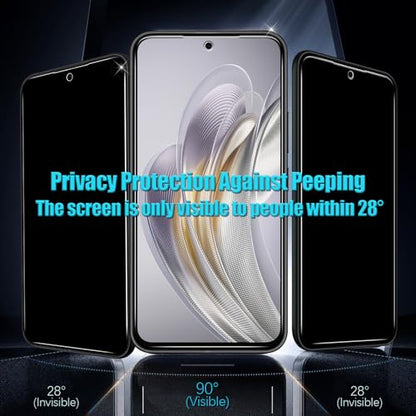 Slanku for Samsung Galaxy A54 5G Privacy Screen Protector Tempered Glass - color: Black