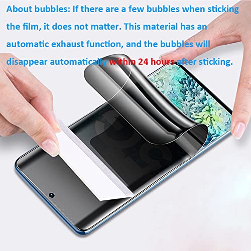 Privacy Screen Protector for Samsung Galaxy S25, [Anti-Spy] High-sensitivity Soft Hydrogel Film [Not Tempered Glass] - color: Samsung Galaxy S25