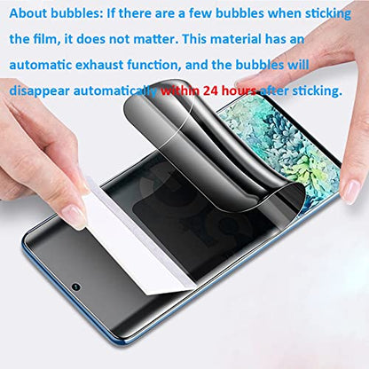 Privacy Screen Protector for Samsung Galaxy S25, [Anti-Spy] High-sensitivity Soft Hydrogel Film [Not Tempered Glass] - color: Samsung Galaxy S25