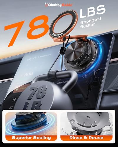 ChubbyGrip AirVac Vacuum Magnetic 360° Adjustable Phone Mount - color: A-Vacuum Base