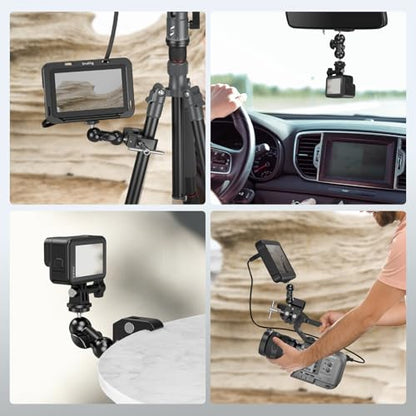 SMALLRIG Super Clamp Mount 2-Pack, Double Ball Head Magic Arm for Camera - style: Clamp 2 Pack