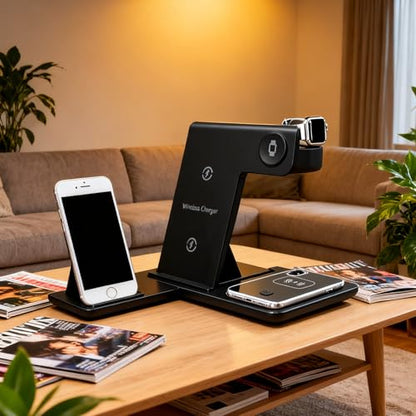 3-in-1 15W Magnetic Wireless Charger Stand for iPhone Watch AirPods