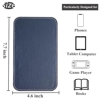Airplane Travel Essentials for Flying Flex Flap Cell Phone Holder & Flexible Tablet Stand for Desk, Bed, Treadmill, Home & in-Flight Airplane Travel Accessories(1-Lichee Blue) - color: 1-Lichee Blue