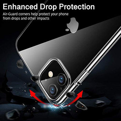 for Apple iPhone 7 8 Plus X XR XS 11 12 13 Pro Max Mini SE Clear Gel Case Cover (for Apple iPhone 11)