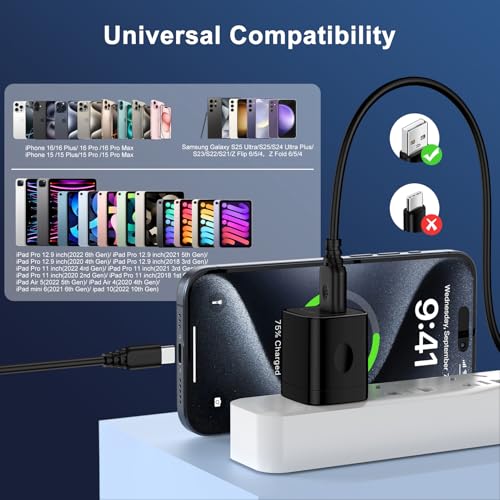 USB Charger Block,5V 1A Power Adapter Fast Charging Cube Box USB A Plug - color: Black
