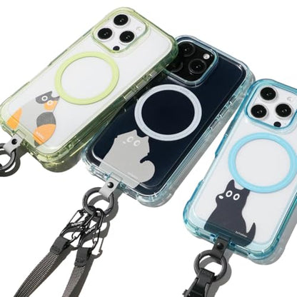 bitplay Stylish Phone Tab, Phone Strap Replacement Part for Cell Phone, Safety Lanyard Patch - color: Fluffy Puppy