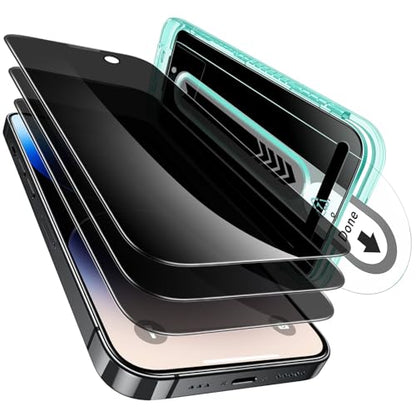ESR 3 Pack for iPhone 14 Pro Privacy Screen Protector, FlawlessFit Tray