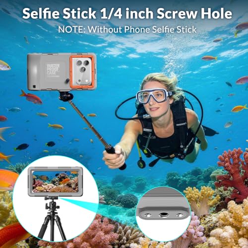 2026 Underwater Snorkeling Diving Phone Case for Phone 17/16/15/14/13/12Pro Max/Galaxy S26/S25/S24/S23.(50ft/15m) Professional Scuba Dive Waterproof Case Underwater Photo Video（Gray） - color: Gray