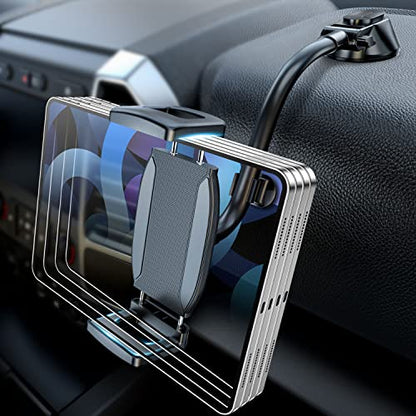Tablet Holder for car, Gooseneck iPad Mount for Car Dashboard & Windshield